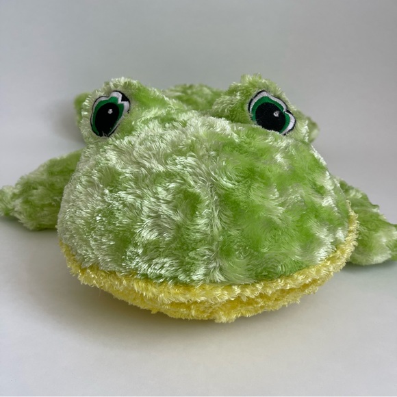 Dan Dee Toys Dan Dee Large Green Yellow Frog Plush Stuffed Animal